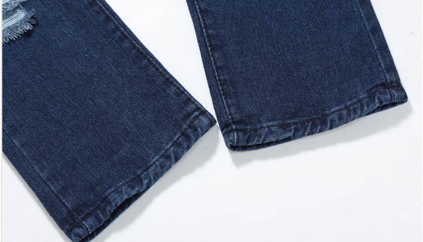 Slim-fit ripped jeans - Mubimart