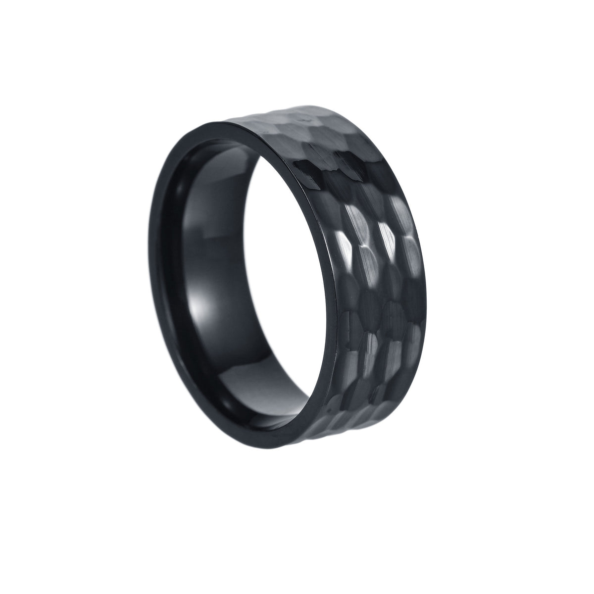 8MM brede vacuüm geplateerde titanium stalen ring voor mannen