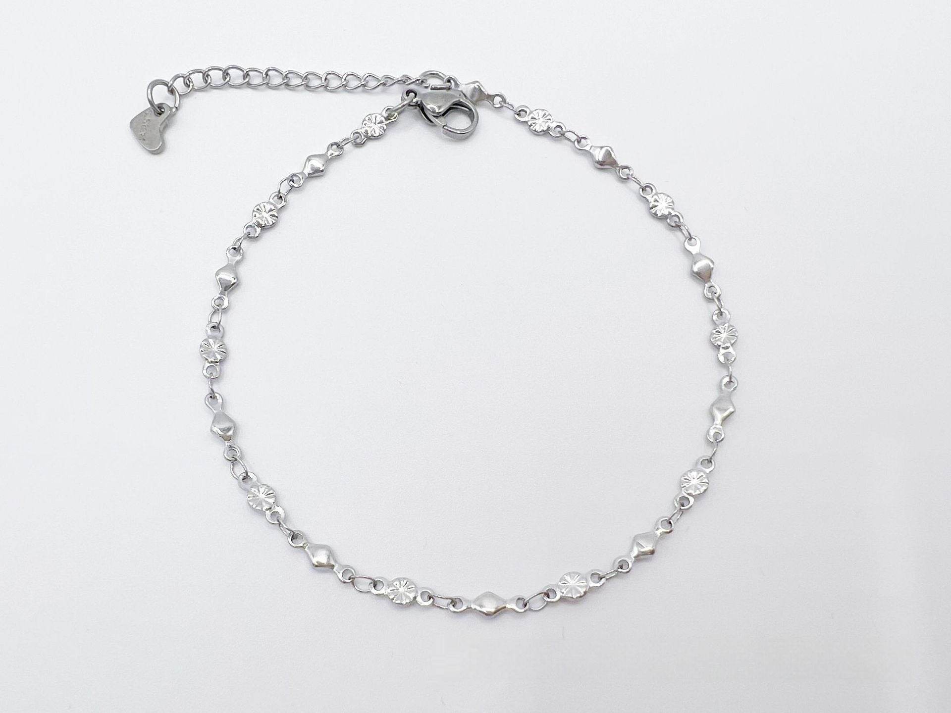 European And American Style Fashion Special-interest Stainless Steel Anklets Love Anklet Multi-style Ins - Mubimart