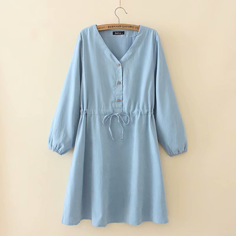 Shirt mid-length dress - Mubimart -  