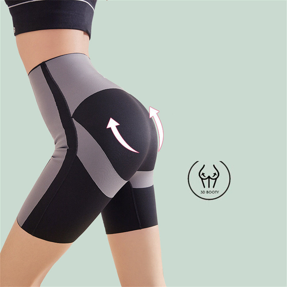 High-rise Yoga Fitness Hip Raise Shorts Pants Shaping Panties Underwear High Elasticity Bodysuit Knickers Tights Leggings Capri Cropped Trousers - Mubimart -  