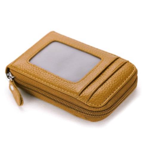 Organ Card Holder Korean Style Cowhide Card Holder - Mubimart
