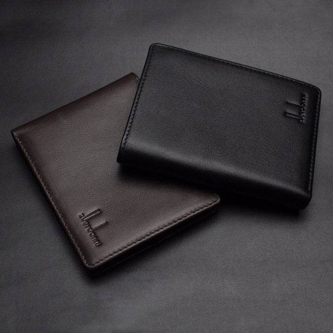 Men's Cowhide Business Driver's License Wallet - Mubimart