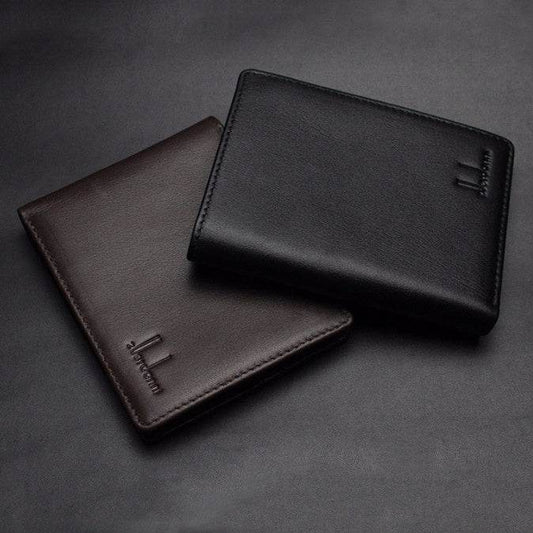 Men's Cowhide Business Driver's License Wallet - Mubimart