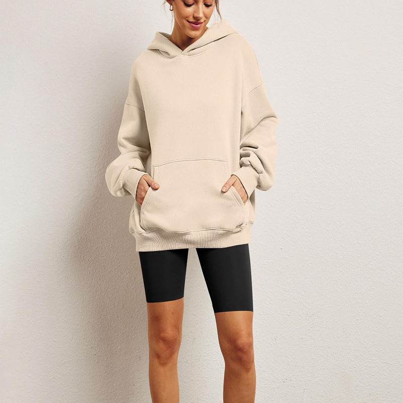 Women's Oversized Hoodies Fleece Loose Sweatshirts With Pocket Long Sleeve Pullover Hoodies Sweaters Winter Fall Outfits Sports Clothes - Mubimart