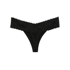 Lace low waist thong - Mubimart - Woman Thong 