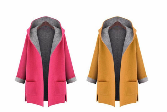 Hooded cardigan - Mubimart