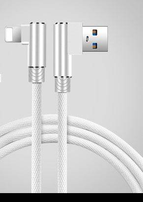 Double Elbow Fast Charging Mobile Phone Data Cable Mobile Game Charging Cable - Mubimart