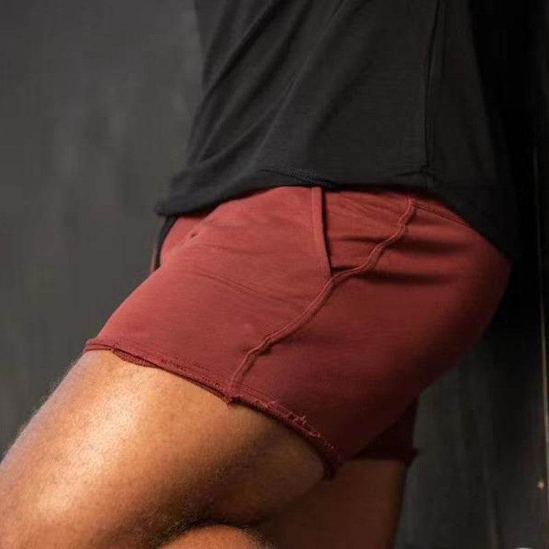 Muscle Workout Brothers Men's Terry Leisure Training Shorts - Mubimart