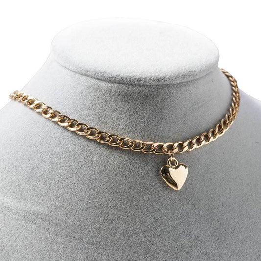 Love Heart Bohemian Choker Necklace for Women - Mubimart