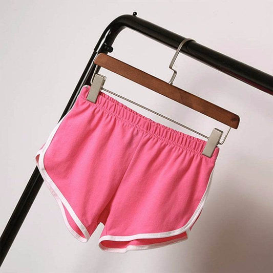 New Summer Shorts Women Casual Shorts Workout Waistband Skinny Short - Mubimart