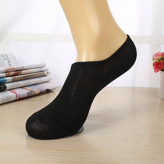 Low-back boat socks Thin section shallow mouth invisible socks spring and summer sports men's cotton socks - Mubimart