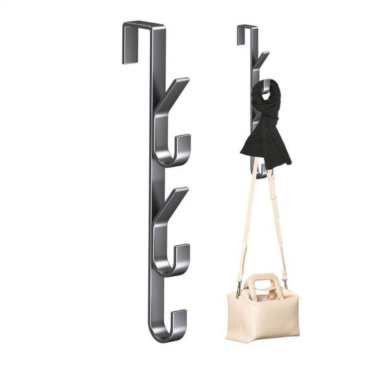 Door Hanger Clothes Hanging Carbon Steel Sturdy Over The Door Hooks Versatile Clothes Hanger Home Storage Organization Hooks - Mubimart