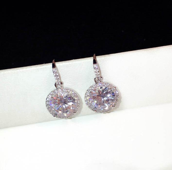Zircon Temperament Stud Earrings For Women - Mubimart