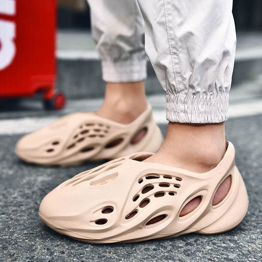 Non Slip Slides Slippers Clogs Closed-toe Garden Shoes Outdoor Sandals Beach Shoes - Mubimart