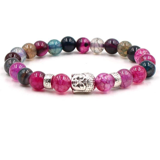 Natural Sapphire Blue Tiger Eye Bracelet Gemstone Beads - Mubimart