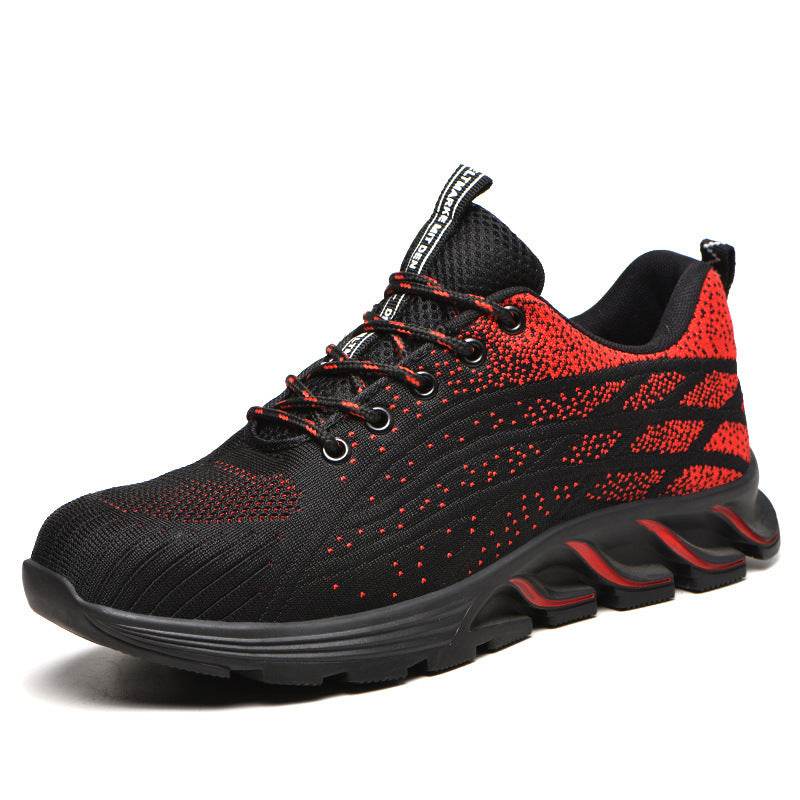 Men Sneakers Indestructible Steel Toe Work Shoes Comfortable Puncture Proof Shoes - Mubimart