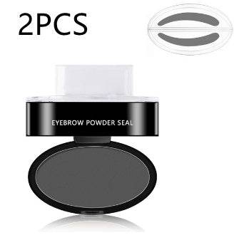 Eyebrow Powder Stamp Tint Stencil Kit Cosmetics Professional Makeup Waterproof Eye Brow Stamp Lift Eyebrow Enhancers Stencil Kit - Mubimart