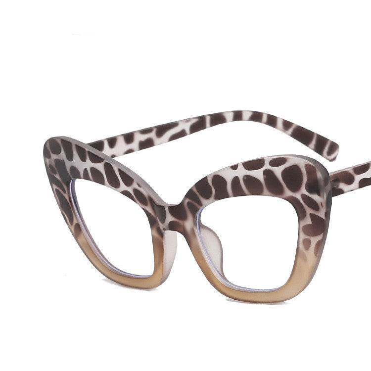 Ladies Fashion Cat Eye Sunglasses Personality Versatile Fashion Glasses Frames - Mubimart
