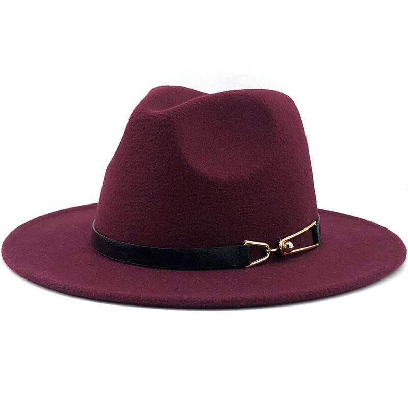 Popular Fedora British Vintage Top Fashion Ladies Woolen Hat - Mubimart