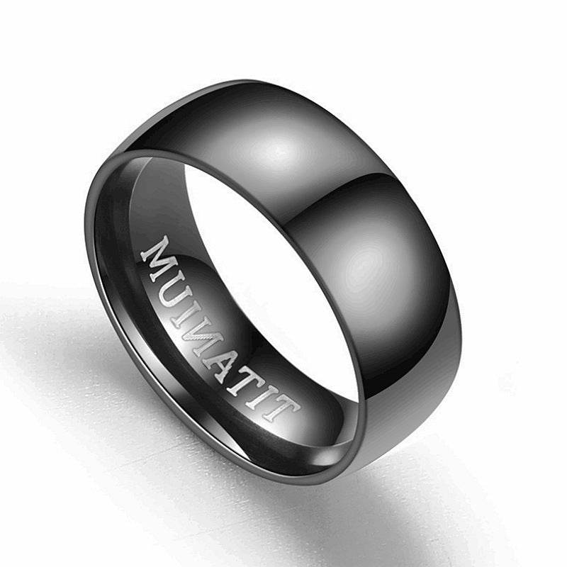 TITANIUM Titanium Steel Ring Men - Mubimart