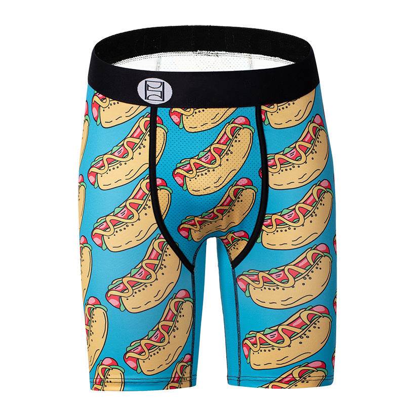 Cartoon Printed Boys Boxers Men Sports Underwear - Mubimart