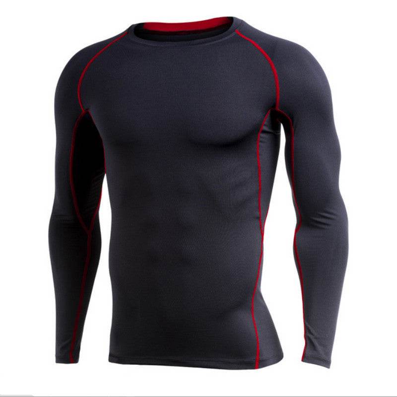 Long-sleeved workout clothes quick-drying T-shirt - Mubimart