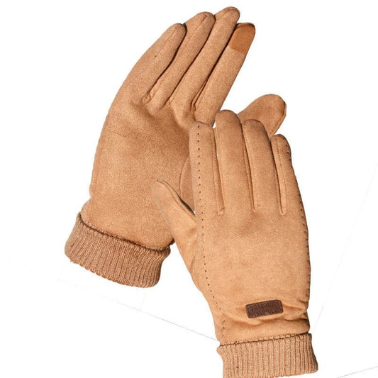 Suede gloves - Mubimart