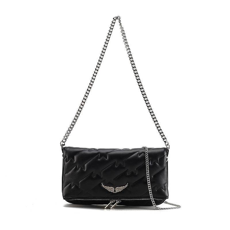 Crossbody Women Embroidered Chain Armpit Shoulder Bag - Mubimart