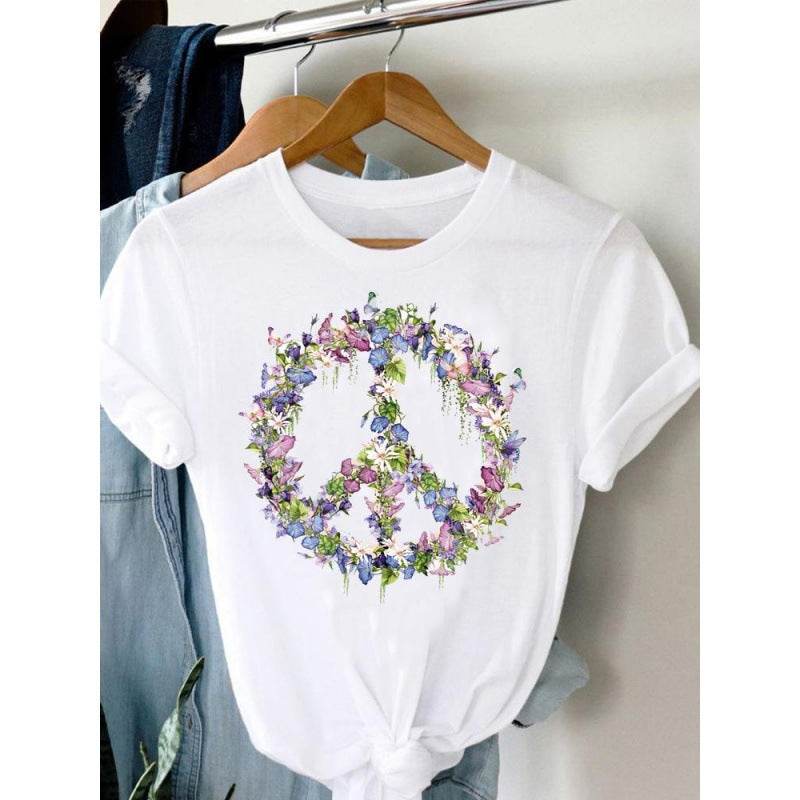 Women's Plus Size Short-sleeved T-shirt - Mubimart
