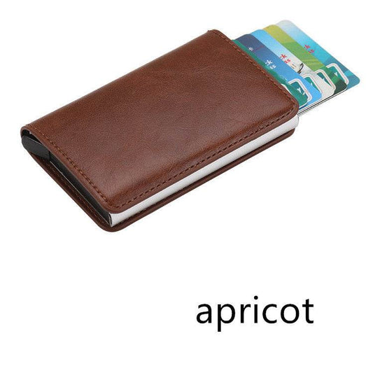 PU Automatic Card Card Holder RFID Multi-function Card Holder - Mubimart