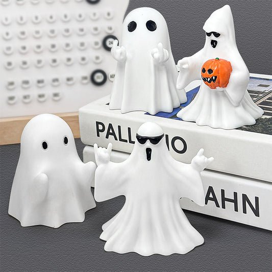 Halloween Middle Finger Love Ghost Ornaments