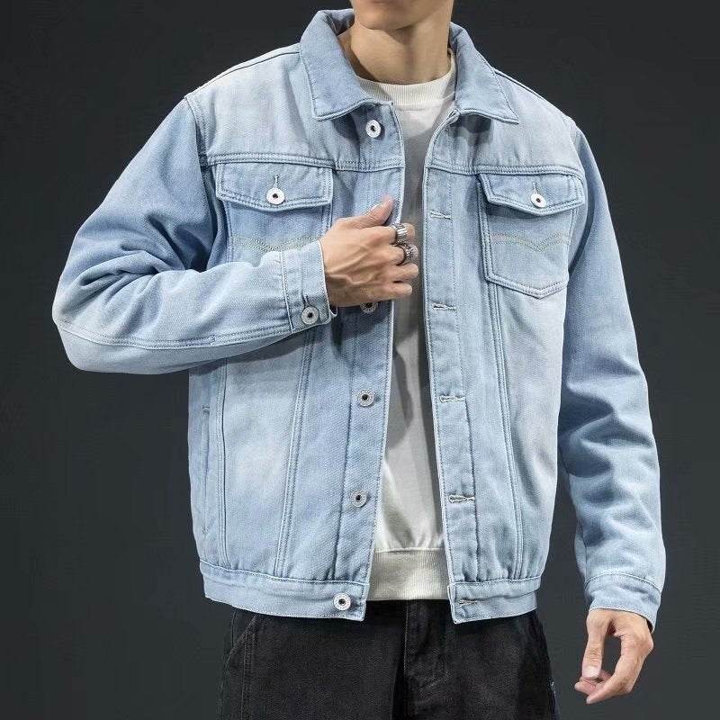 Denim plus fleece jacket - Mubimart