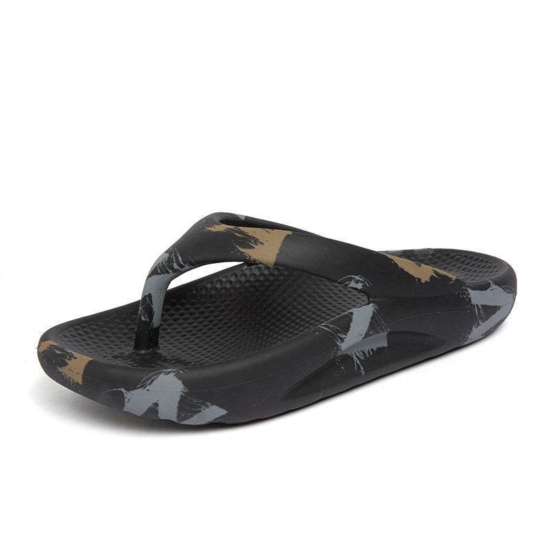Flip-flops Men Wear Sandy Beach Platform Outside And Step On Shit - Mubimart