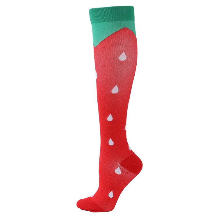Sports Compression Socks Pattern Stretch Stockings - Mubimart