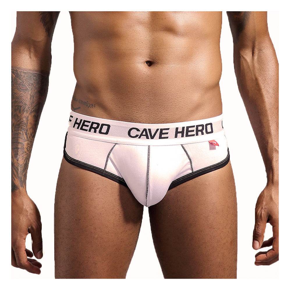 Mens Briefs Sponge Mold Cup Buttock Enrichment Buttock Lifting Underwear - Mubimart
