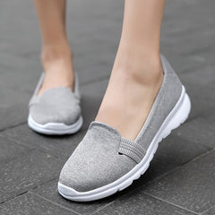 Zachte mesh schoenen ademende instappers luie schoenen loafers dames