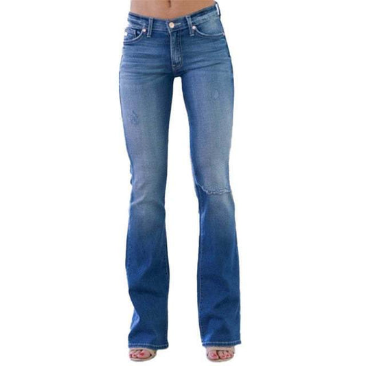 Flare Women's Flared Jeans For Women - Mubimart