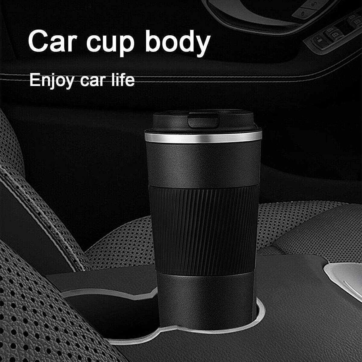 510ML Leakproof Insulated Thermal Travel Stainless Steel Coffee Mug Cup Flask - Mubimart