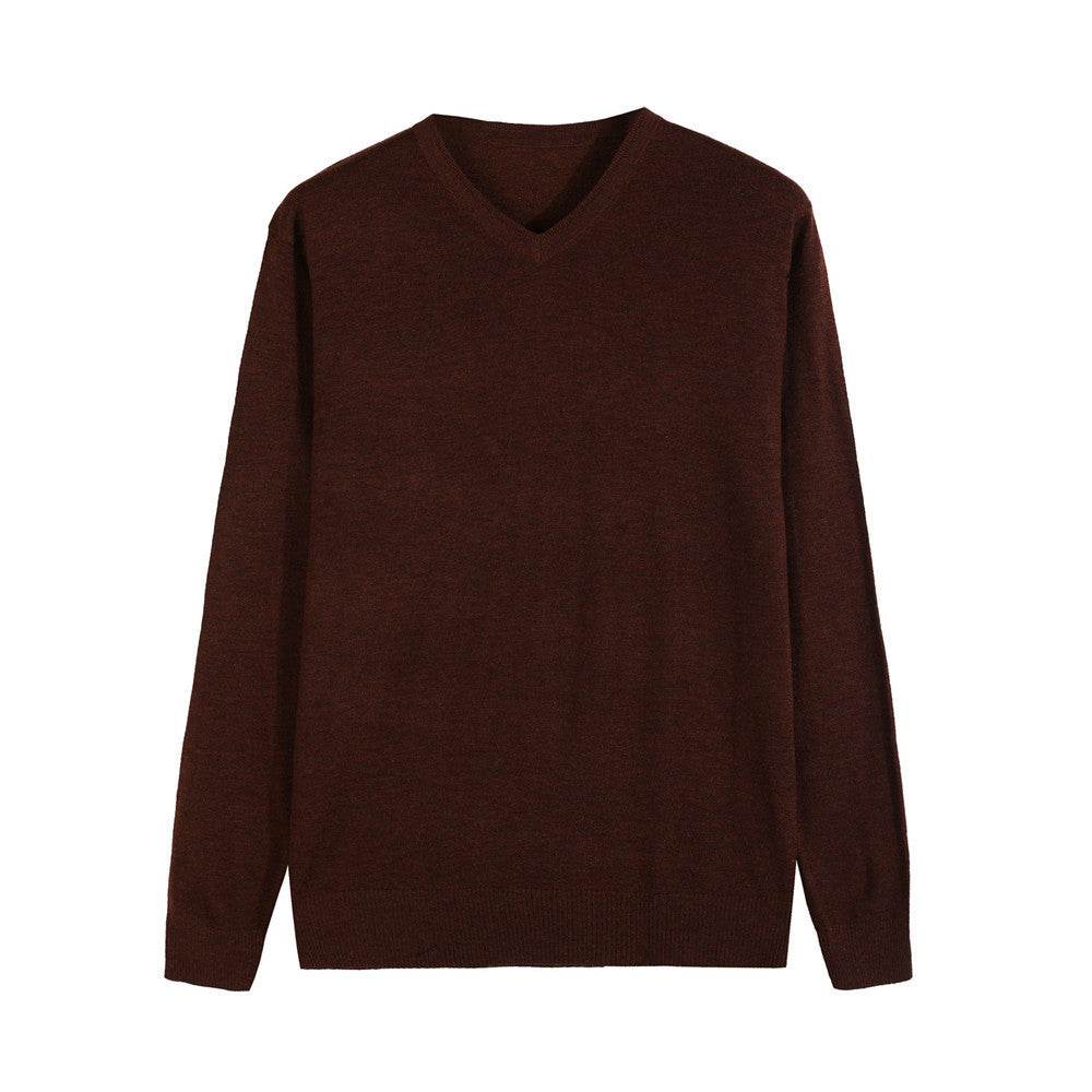 Cashmere sweater knit sweater men's casual sweater - Mubimart