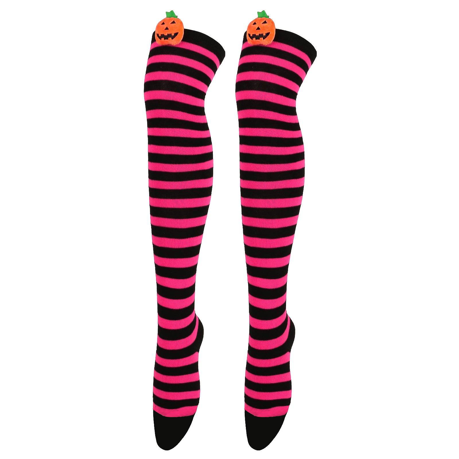 Cartoon Devil Over Knee Socks Women - Mubimart