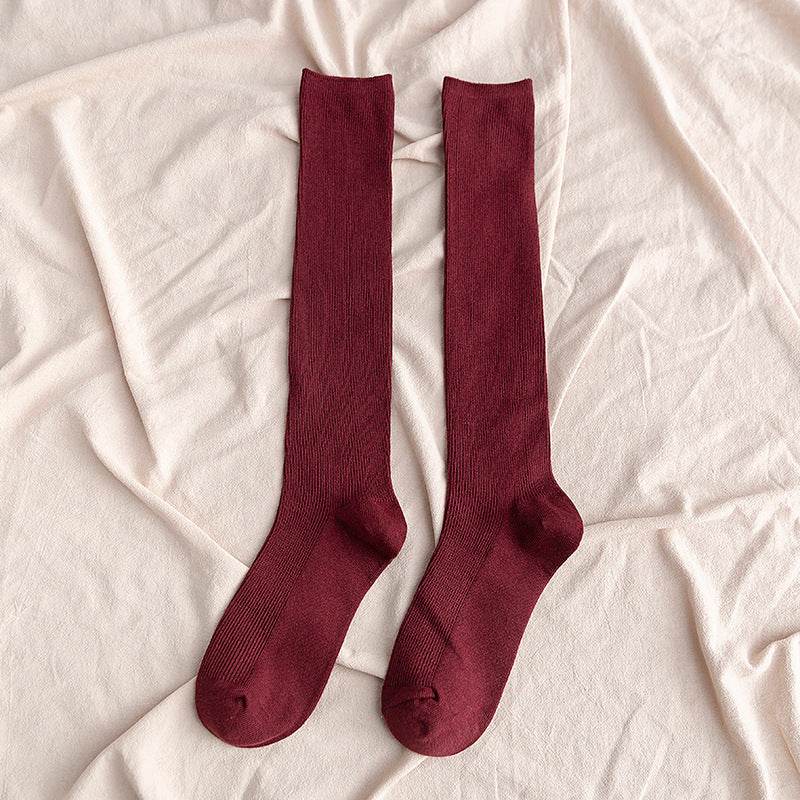 South Korea Japanese jk middle tube knee-length street half-high tube ins trendy socks - Mubimart