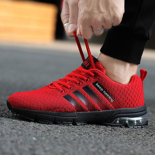 Best selling couple sports shoes breathable mesh outdoor men and women running shoes sports shoes fitness jogging shoes men - Mubimart
