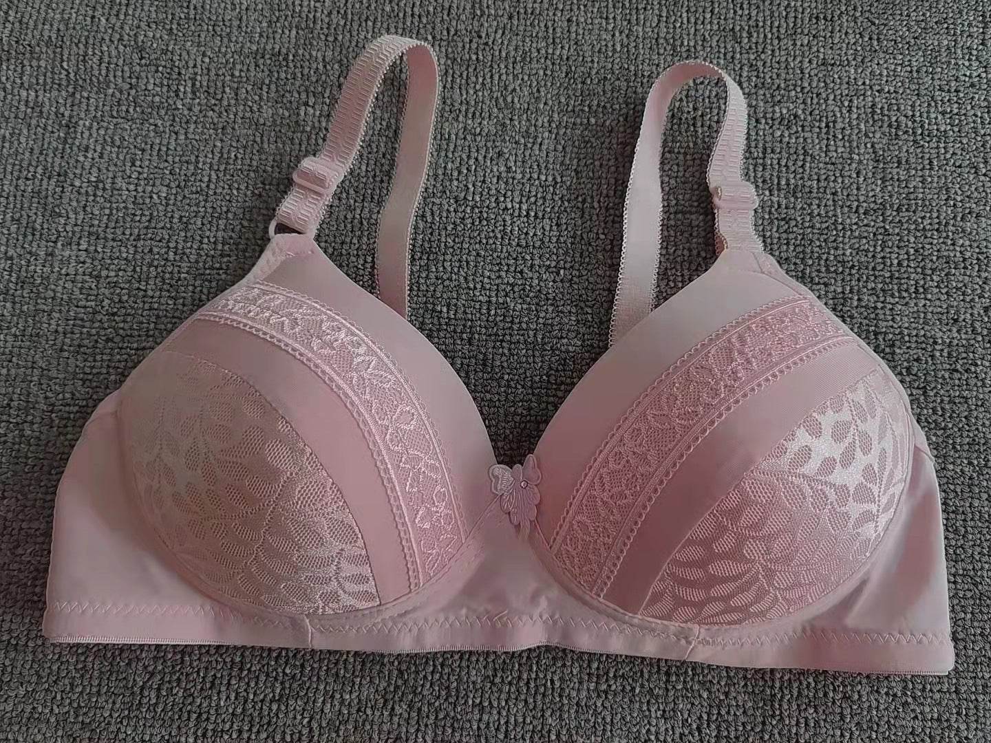 Women's Fashion Back Three Breasted Wireless Bra - Mubimart