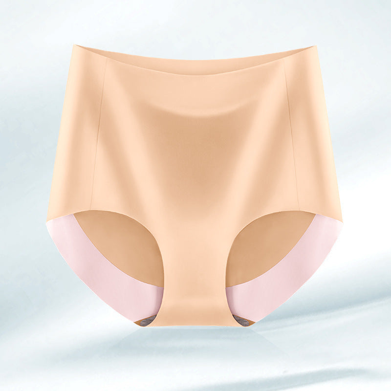 High Waist Seamless Breathable Cotton Antibacterial Women's Panties - Mubimart -  