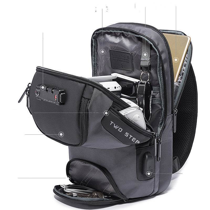 Fanny Pack For Men Waist Chest Bag Sling Bag Mens College - Mubimart