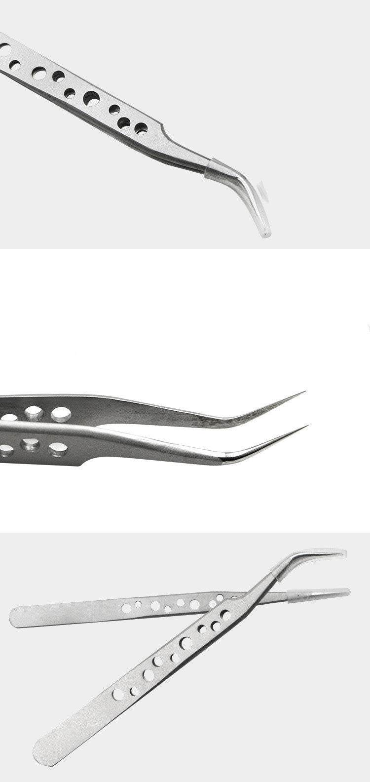 Stainless steel camera elbow DIY tweezers - Mubimart