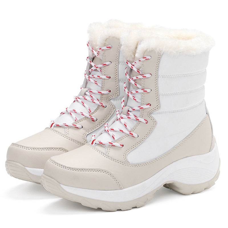 Snow Boots Plush Warm Ankle Boots For Women Winter Shoes - Mubimart
