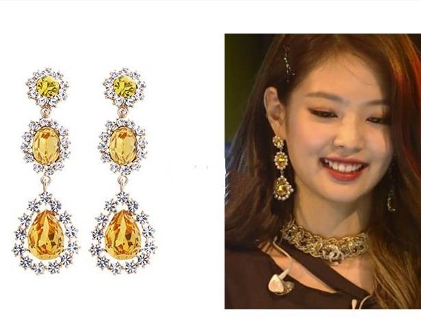 Temperament Crystal Glitter Stud Earrings Women Earrings - Mubimart
