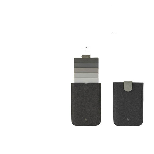 PU Leather Card Holder Men's Pop-up Card Holder - Mubimart